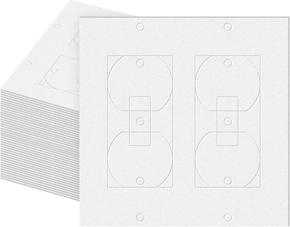Tondiamo 20 Pcs Outlet Insulation and Draft Sealers Foam Insulation Pads Electrical Outlet Light Switch Covers Wall Gasket, 4.25 x 4.3 Inch