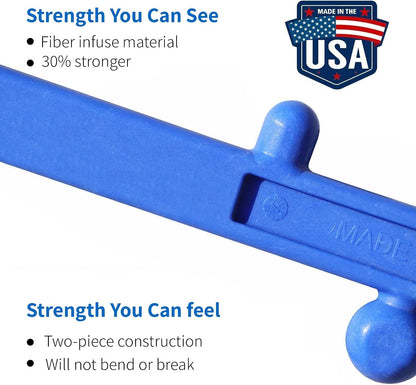 Body Back Buddy Classic Back Massager & Neck Massager for Pain Relief, Blue | USA Made Dual Massage Hooks For Back, Shoulder, And Neck, Muscle Knot Remover For Trigger Point Therapy And Full Body Relief
