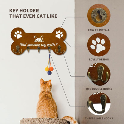 Dog Leash Holder forwall,Coat RackHooks, Mount Storage Organizer