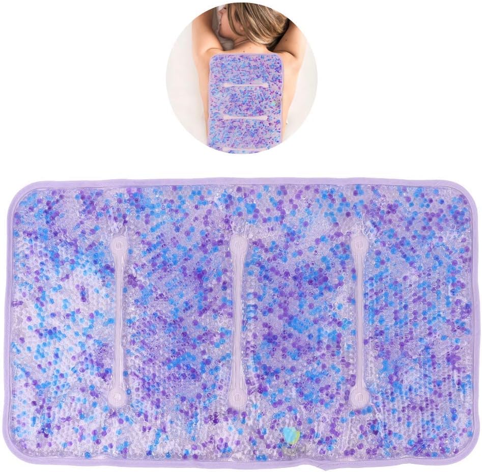 Hot and Cold Large Gel Bead Pack by FOMI Care | 20” x 12” | Ice Therapy for Back, Shoulder, Knee, Thigh Pain Relief | Premium Reusable, Oversized Wrap and Compress | Freezable, Microwaveable