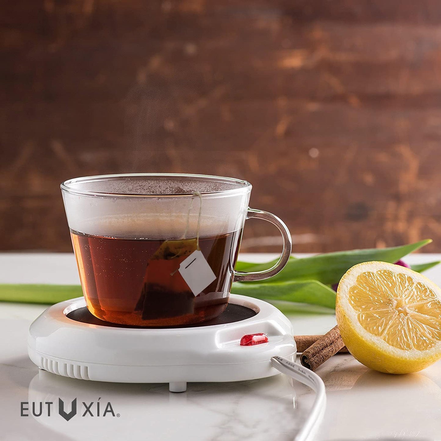 Candle Warmer for Home & Office. Great for Warming Up Cups, Coffee Mugs, Wax, and Beverages on Desks, Tables & Countertops. Electric Heated Plate Warms Quickly. Enjoy Hot Drinks on Cold Days.
