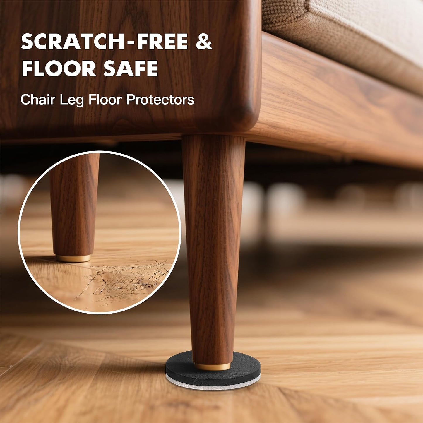 Furniture Lifter Tool + 8-Pack of 3.5" Sliders, Save 80% Effort, Safely and Easily, The Lift and Glide Tool Set for Heavy Furniture and Appliances, Reusable Moving Pads, Floor Protectors for Carpet