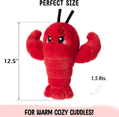 Axolotl Unscented 2Lbs Heating Pad for Neck Shoulders and Back Wrap Microwavable, Heatable 22.5" Cute Warm Stuffed Animals Neck Warmer - Axolotl Gifts for Women Girls and Kids