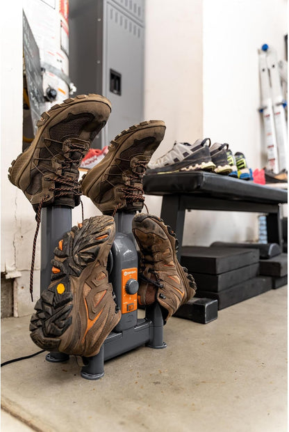 DryGuy Shoe, Boot, Garment & Gear Electric Dryer, Quick Drying for Ski, Work, Sports Equipment – Energy Efficient, Odor Eliminating Design, Home or Garage Use,4 Port, Heat + Fan (Dry time: 1-3hrs)