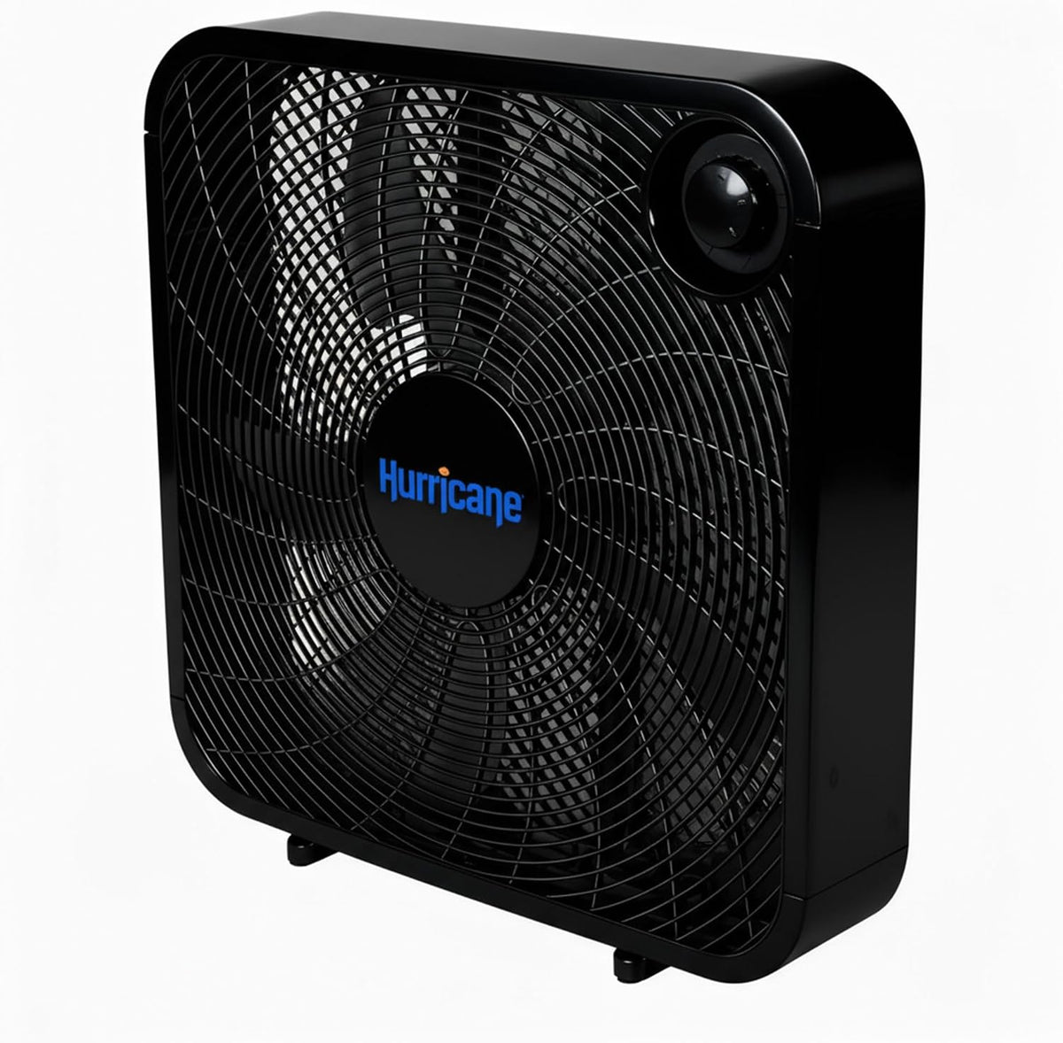 Hurricane Classic Floor Box Fan with 3 Speed Settings, Black - 20in