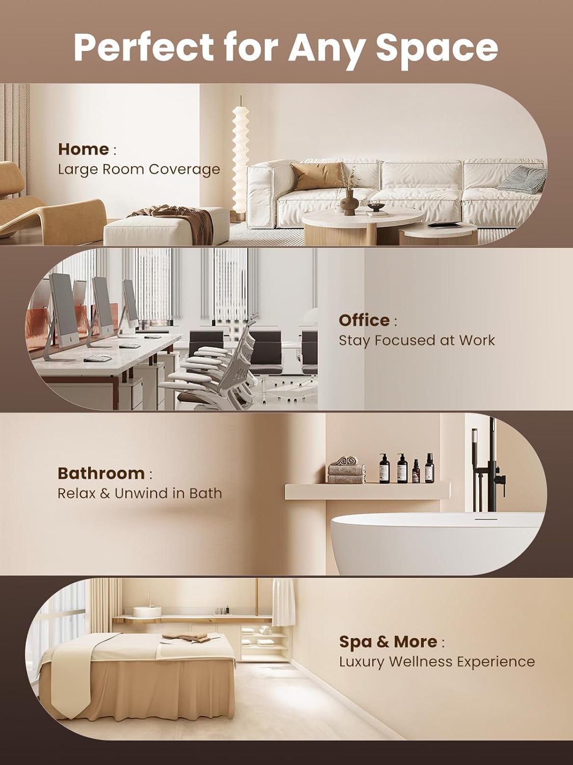 XEITIN Tower Waterless Diffuser with 5 Hotel-inspried Scent Oil Set