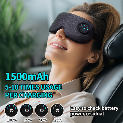 Cordless precised Heated Eye mask for Dry Eyes Relief, Sleep Eyeshade,USB Rechargeable with Battery Indicators, Electric Warm Eye Compress for MGD,Styes,FSA-HSA Eligible