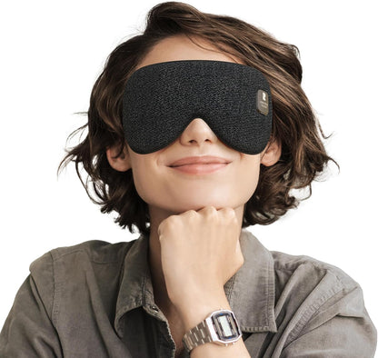 Silk Cordless Heated Eye Mask, Fast Heat Electric Warm Compress for Dry Eye