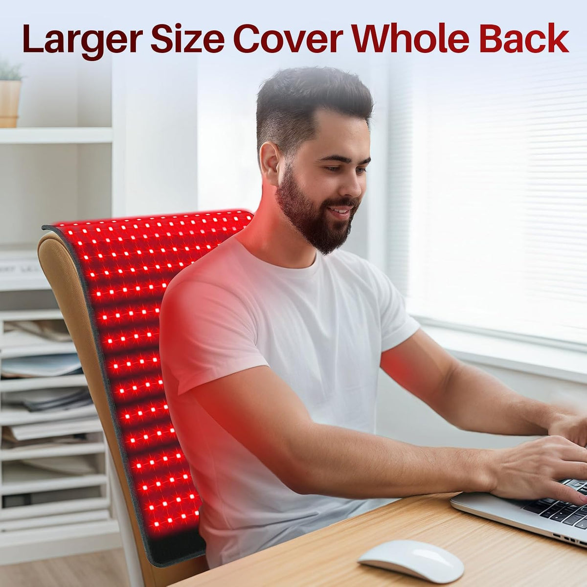 Comfytemp Red Light Pad for Body, 14.4'' x 6.1'', 660nm & Invisible 850nm
