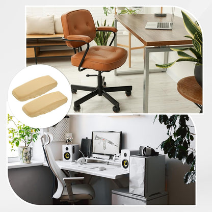 uxcell Chair Armrest Slipcovers Covers, 32 x 8cm Polyester Removable Seat Hand Rest Protector for Office Chairs Desk Chair(Dark Gray)