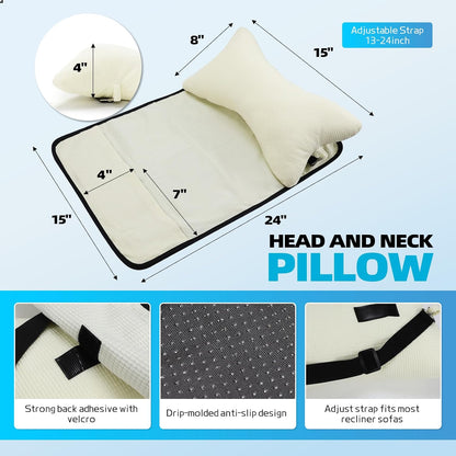 Recliner Head Pillow for Neck, Recliner Pillow for Headrest, Sofa, Chair