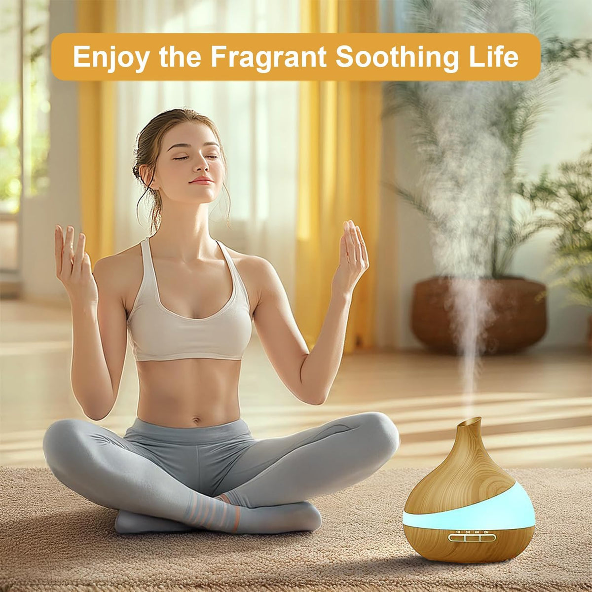 Essential Oil Diffuser for Women: 500ml with 14 Color LED