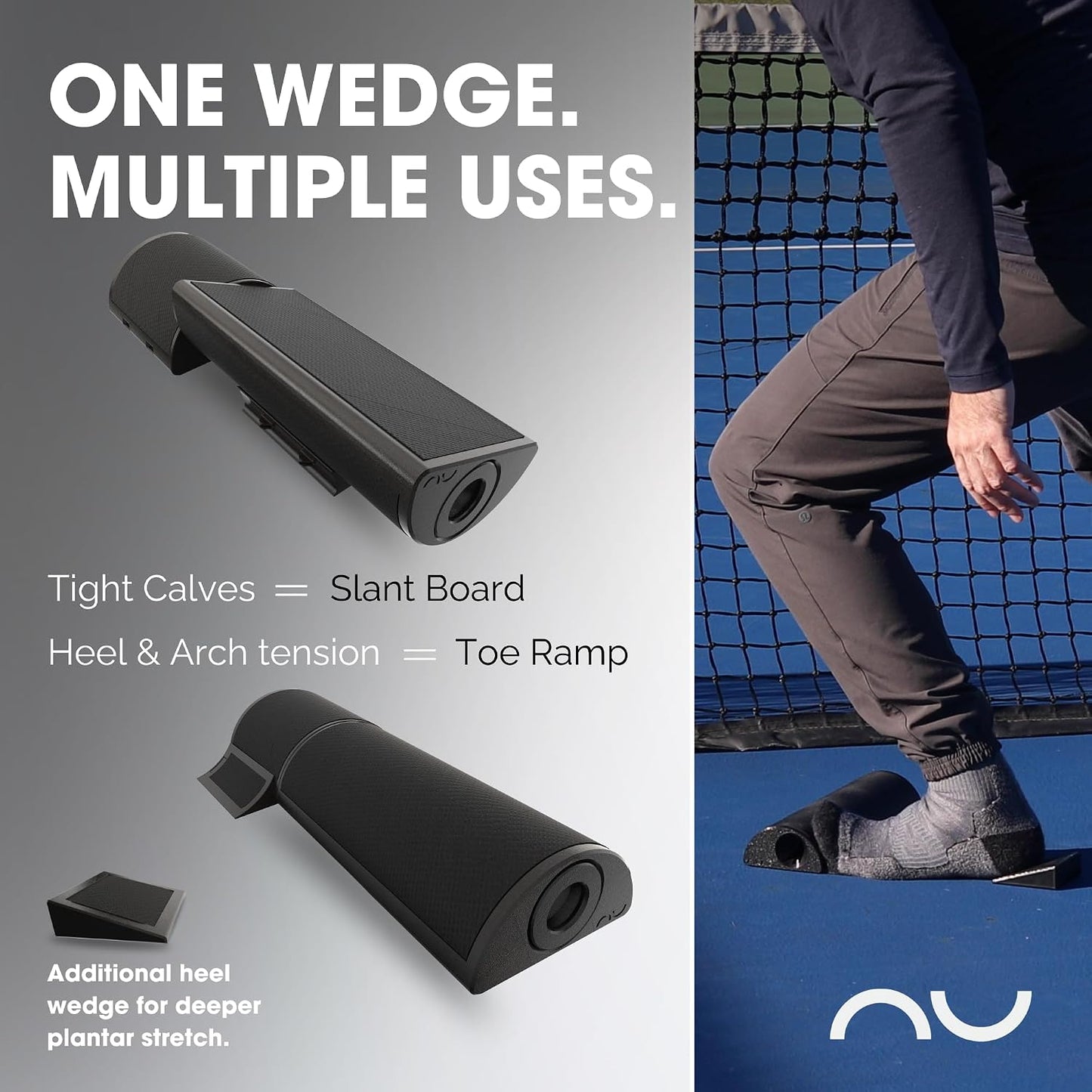 nuBase PIVOT | Split-Board Foot & Ankle Strengthener | Physical Therapy Training System for Ankle Sprains, Achilles Pain, Plantar Fasciitis & Flat Arches | Podiatrist-Developed | Includes Roller, Wedges, 95-Page Guide + nuBase App