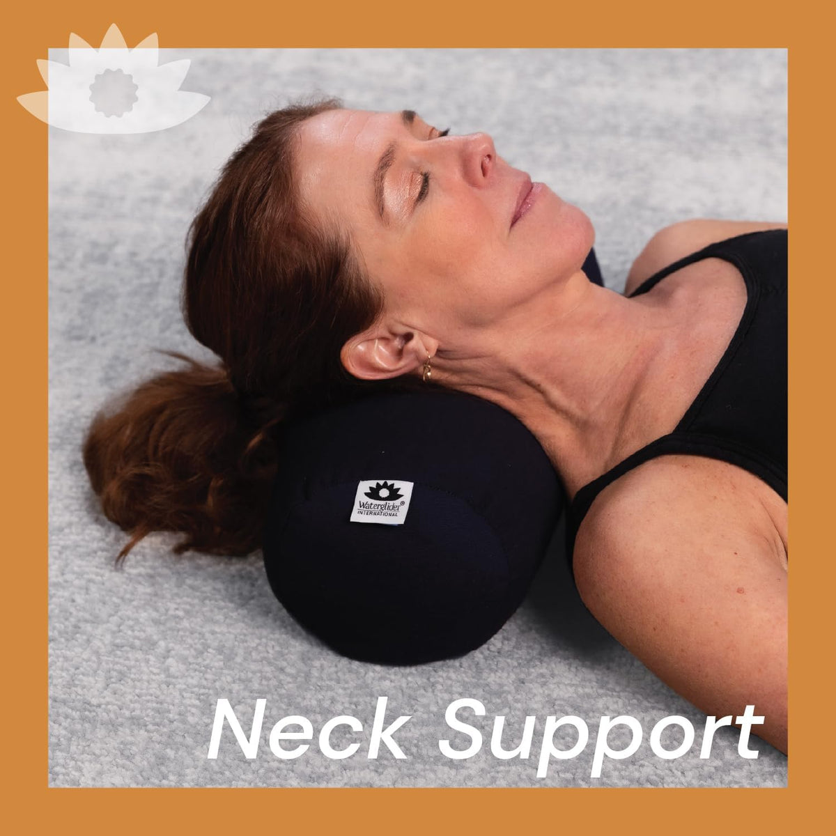 Buckwheat Neck Bolster, Husk Cervical Sleep Roll, Great for use as Body Pillow or in Your Yoga Practice (Burgundy)