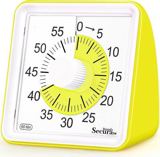 Secura Visual Timer for Kids, 60 Minute Classroom Countdown Timer for Kids