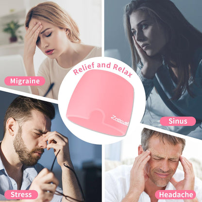 ZNÖCUETÖD Migraine Headache Relief Cap Hat Full Head ice Pack Wrap Cold Cap