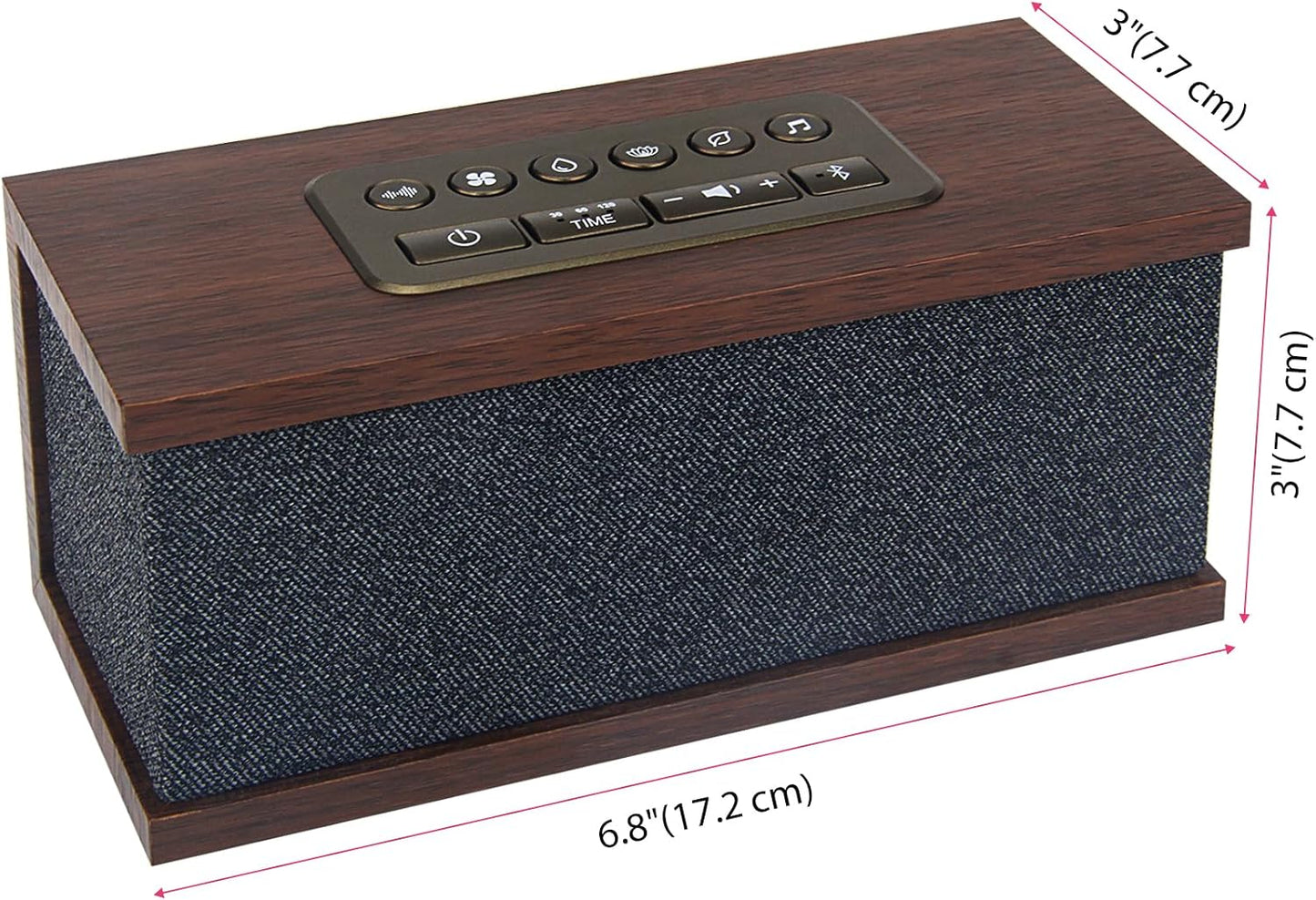 Sound Machine White Noise Machine with 70 Natural Soothing Sounds Sleeping Timer Memory Function 30 Volume Levels Brown Noise Sleep Sounds Machine Powered by USB for Baby Kids Adults,Black