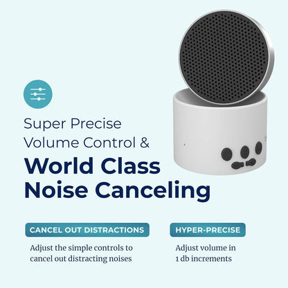 Adaptive Sound Technologies LectroFan Micro2+ - White Noise Machine for Relaxation Support - Multiple Non-Looping Sounds - Built-in Microphone - Sound-Masking - Lightweight Construction - Black
