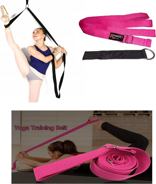 Pink TAO Leg Pulley Leg Stretcher Doorway Mounted Kickboxing Martial Arts Ballet Dance Gymnastics, Stunt Training Home use for The Ultimate Stretch