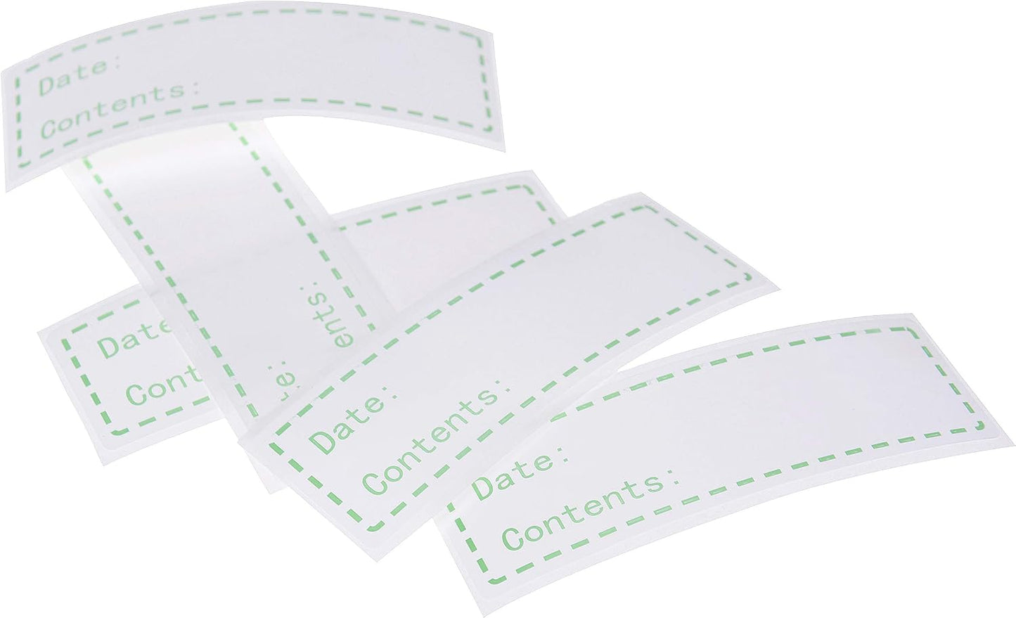 XGOOD 900 Pieces Removable Food Storage Labels, 3 Rolls (Red, Yellow, Green), 3x1in, Freezer & Refrigerator Labels