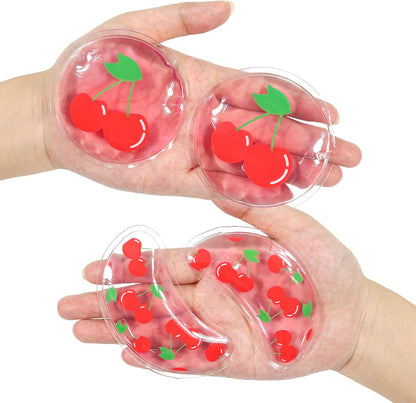 4PCS Gel Eye Ice Pack Set Reusable, Cold and Hot Compress for Eyes, Ice Pack for Eyes, Cooling Eye Pads for Eye Strain, Swelling, Redness, Dark Circles, Puffy Eyes, and Eye Recovery Surgery.