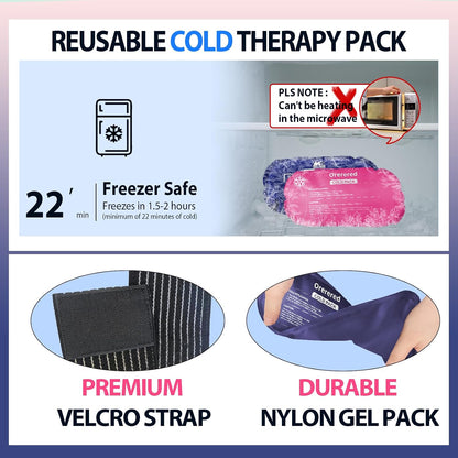 Ice Packs for Injuries Reusable, Soft Cold Gel Packs
