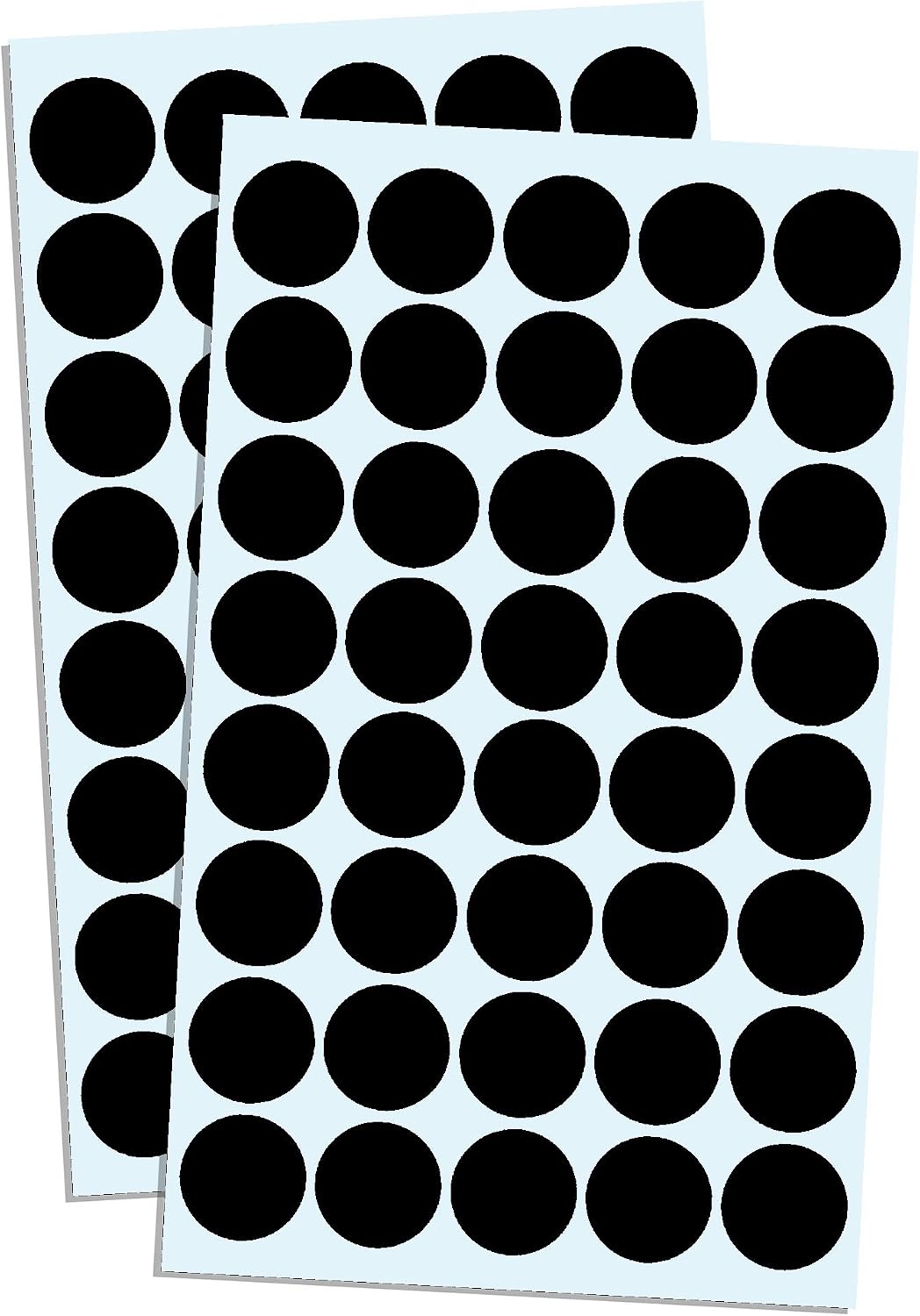 3/4" Round Colored Dot Stickers Labels - 10 Colors