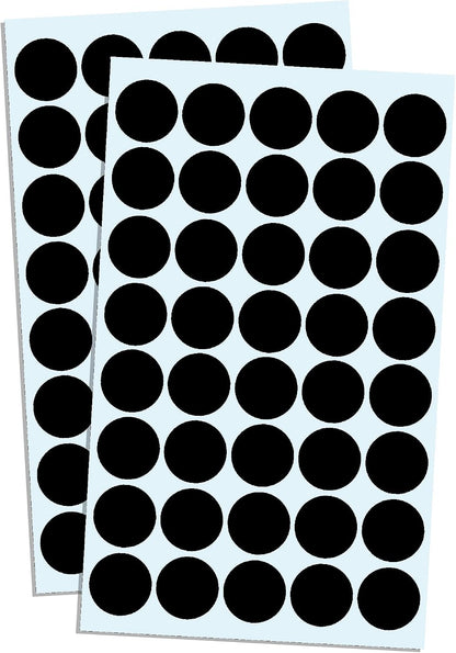 3/4" Round Colored Dot Stickers Labels - 10 Colors