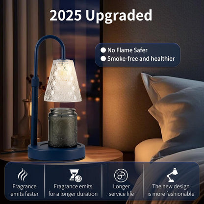 Candle Warmer Lamp with Timer Dimmable, Wax Melt Warmer, Black
