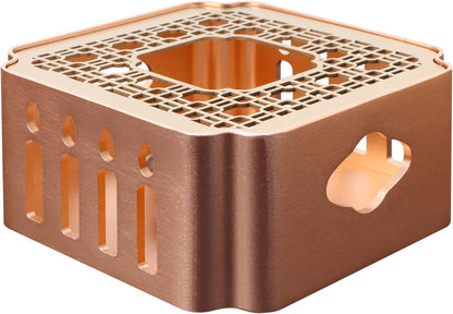 Tea Warmer Base Detachable, Includes Tealight Holder | Unique-Design, Small Heater for Tea Coffee Milk Wax Melts
