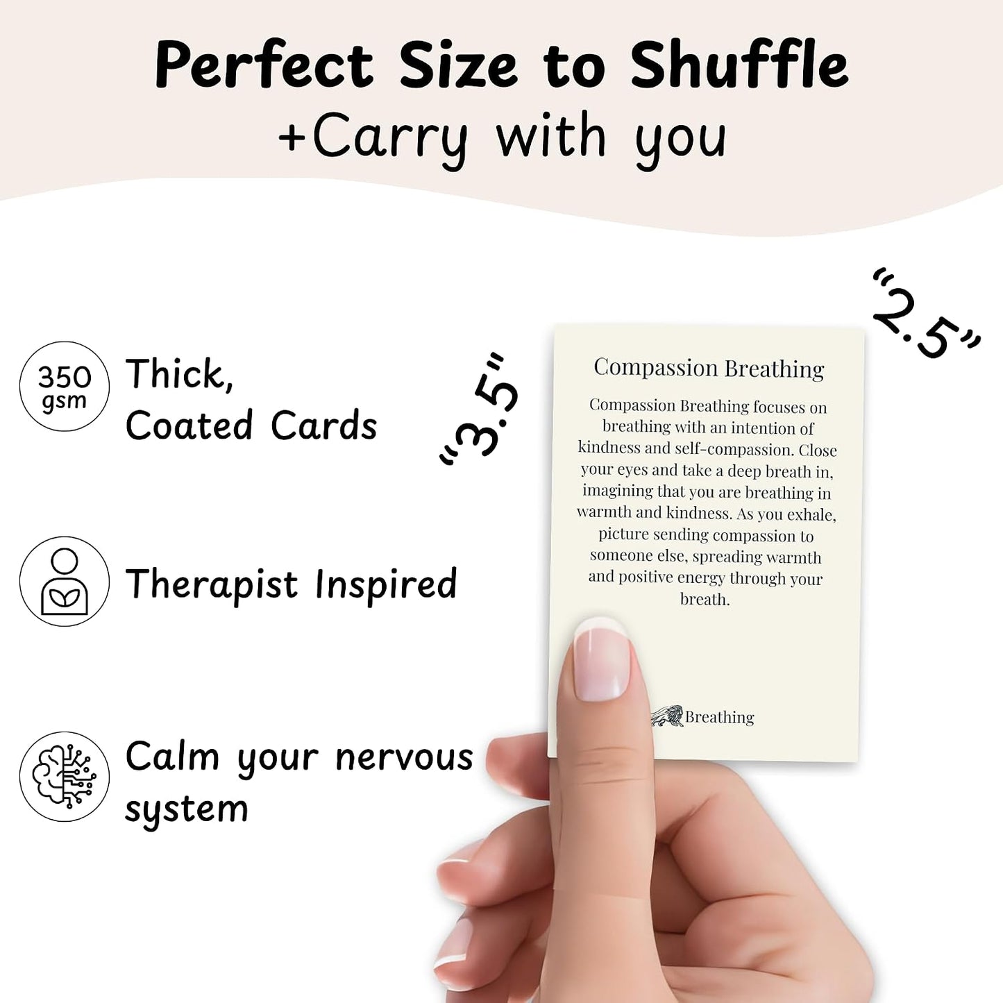 Somatic Therapy Cards: 50 exercises for nervous system regulation | Reset Nervous System, Relieve Anxiety, Soothe Stress, Mindfulness & Breathwork, Daily Movement