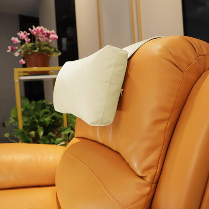Adjustable Headrest Pillow for Recliners and Armchairs - Non-Slip Velvet Cushion for Neck Support and Pain Relief (Gray)