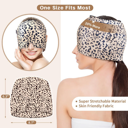 my novel things Migraine Relief Cap, Ice Headache Relief Mask Cold Cap Set