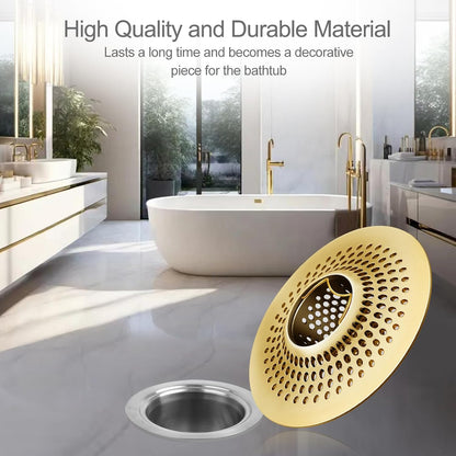 LEKEYE Drain Hair Catcher/Bathtub Shower Drain Hair Trap/Strainer Stainless Steel Drain Protector(Patented Product) | Stainless Steel