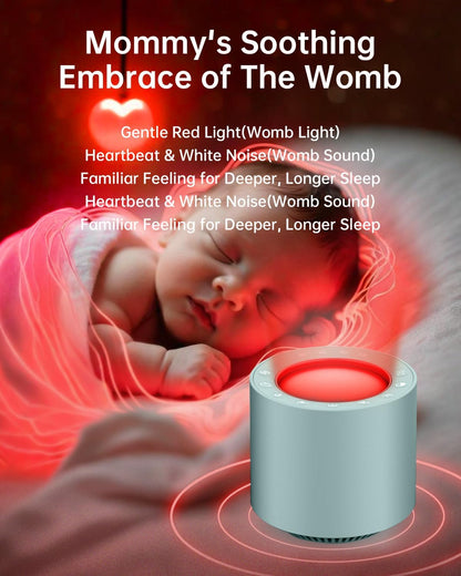 Red Light Therapy White Noise Sleep Sound Machine for Baby