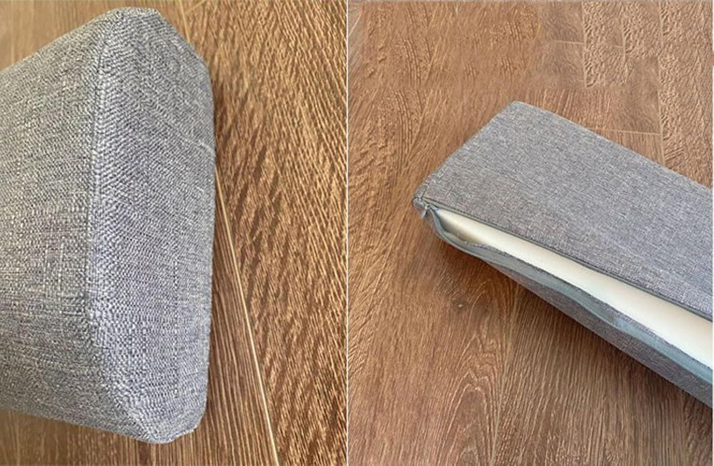 Knee Pillow Half Moon for Back Sleeping, Knee Wedge Pillow for Back Pain,Body Pillow Leg Pillow for Side Sleeping, Knee Bolster Pillow for Legs Support, Half Moon(17,45x18x10cm/18x7x4in)