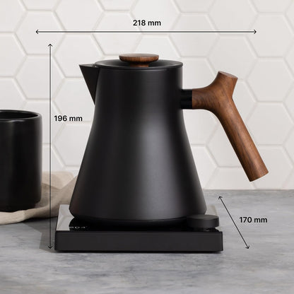 Fellow Corvo EKG Pro Small Electric Tea Kettle for Coffee, 0.9 Liter