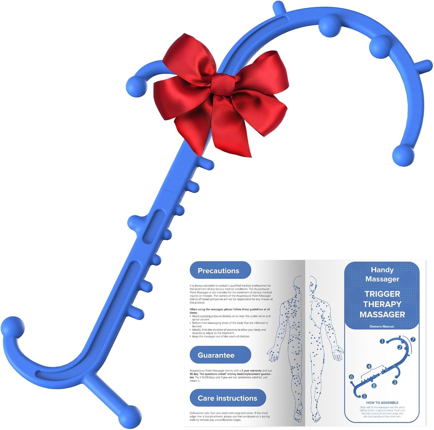 Ranarose Deep Tissue Back & Neck Massager for Body Muscle Pain Relief | Trigger Point Massage Tool for Full Body, Shoulders, Legs, Muscle Knot Remover, for Self-Massage, Pressure Point Massage Tool