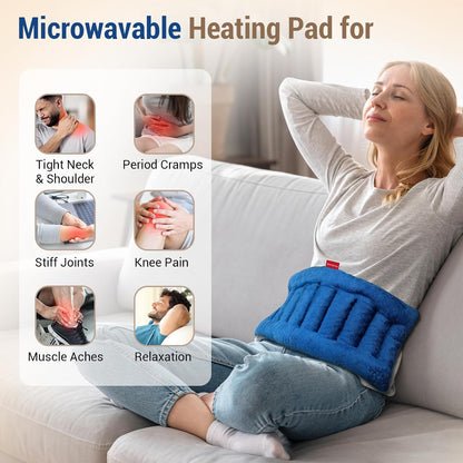 Comfytemp 12" x 22" Large Microwavable Moist Heating Pad for Back, 3.6 lb