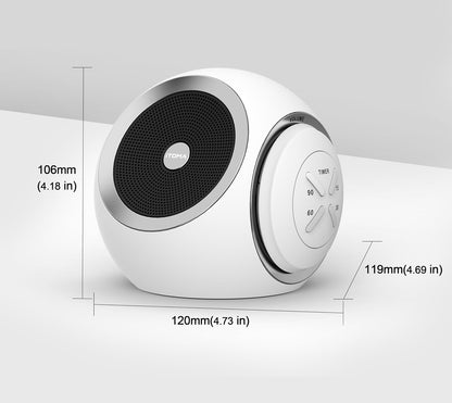 White Noise Machine, 30 Soothing Sounds Options Including Fan, Nature & White Noise, Sleep Timer, Bluetooth, Adjustable Volume, Sleep Sound Machine for Adults iTOMA 318