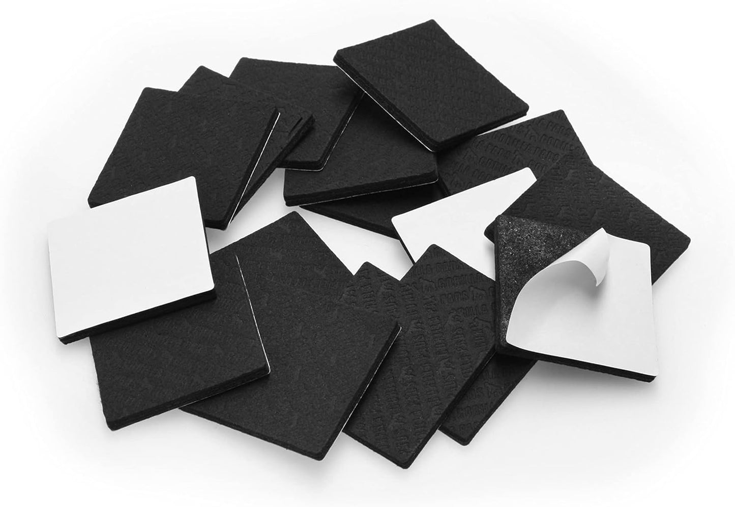 Slipstick GorillaPads CB147 Non Slip Furniture Pads/Gripper Feet (Set of 16) Self Adhesive Rubber Floor Protectors, 1 inch Round, Black