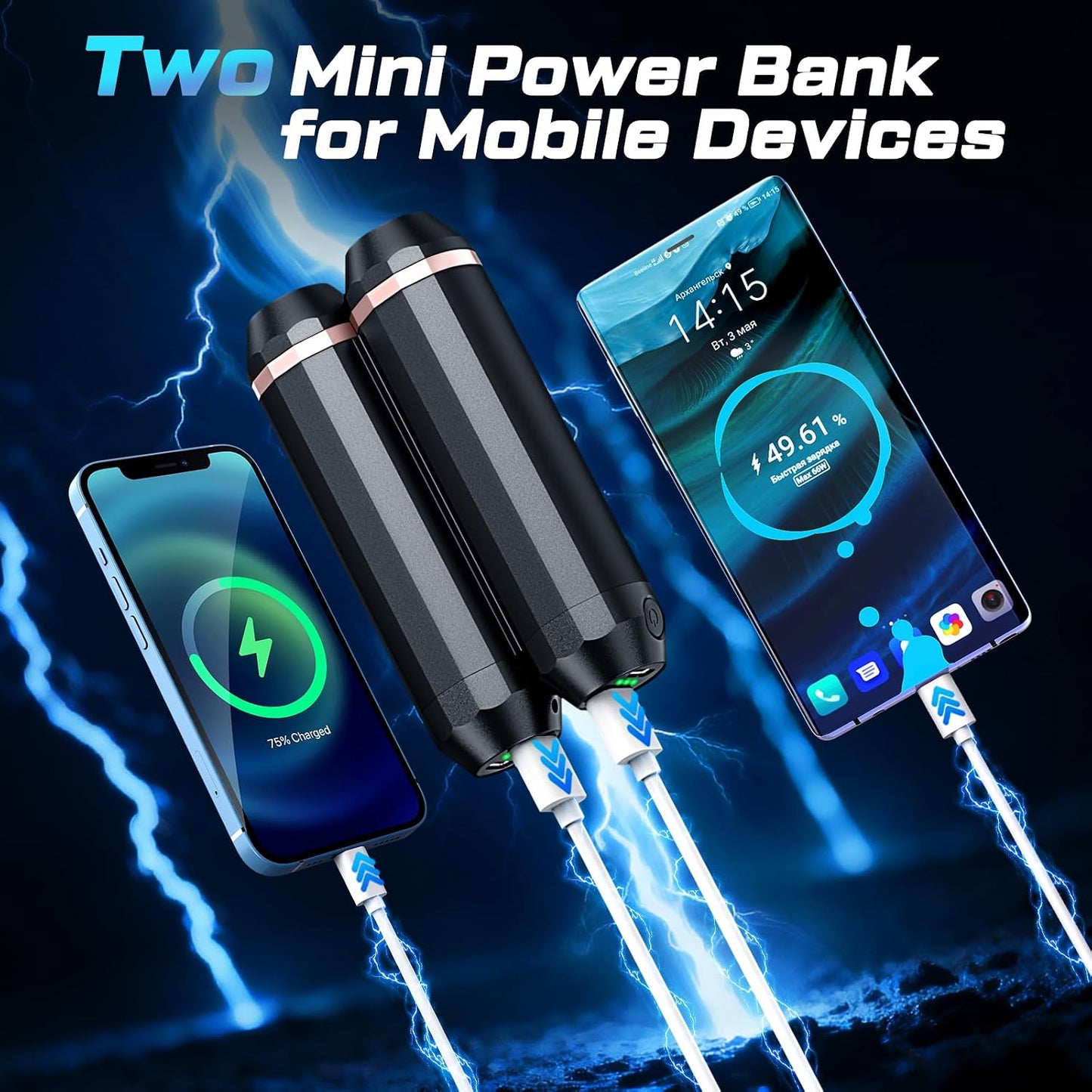 3-in-1 AI Hand Warmers Rechargeable 10000mAh 24Hrs 360° Heating | Dual Power Bank & Flashlight, Portable Pocket Heater, Outdoors Hunting Camping Accessories, Gift for Men Women