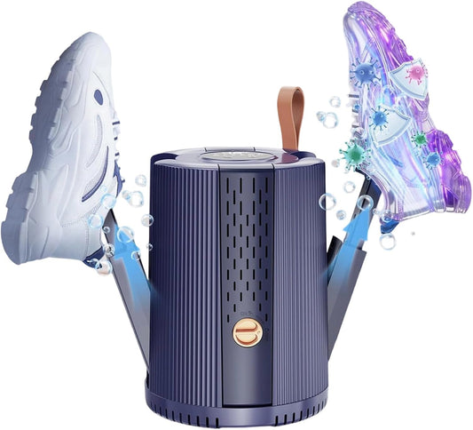 Boot Dryer Shoe Dryer for Work Boots Sneakers Socks and Gloves | 4 Racks/Air Vents, LED Temperature Display, Smart Timer Settings, Overheat-Protected, Shoe Dryer Warmer Deodorizer