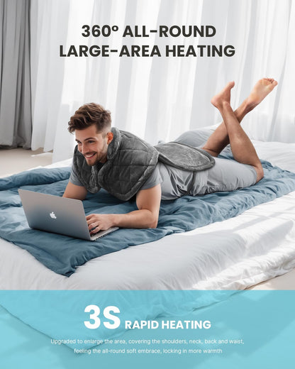 iDOO Heating Pad for Back Pain Relief, Birthday Gifts for Men Women Her Mum, FSA Eligible Items Only List, Weighted Heating Pad for Neck & Shoulders, ETL Electric Heat Pad, 24"x33"