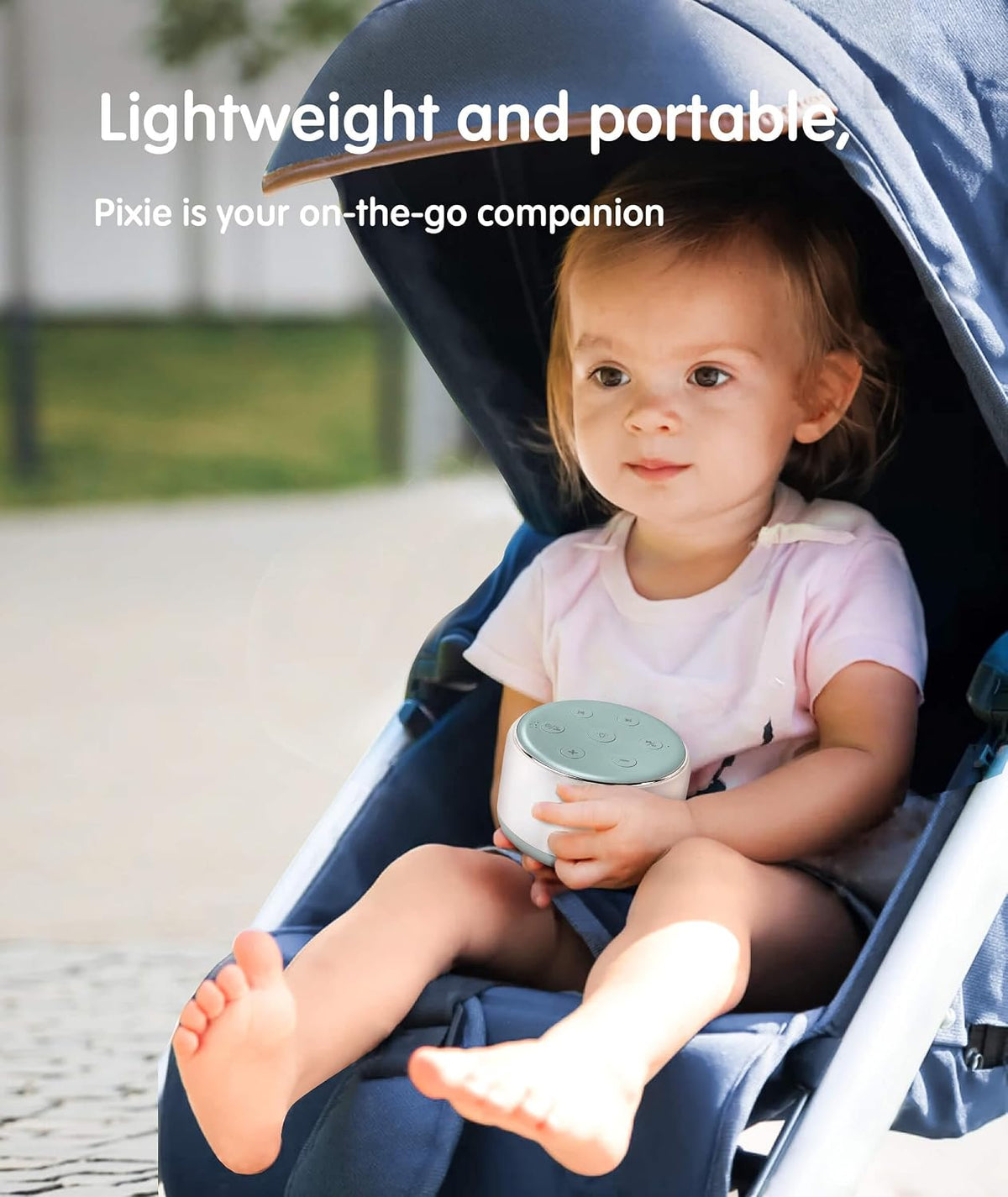 FamiSym Rechargeable White Noise Sound Machine Baby with Night Light