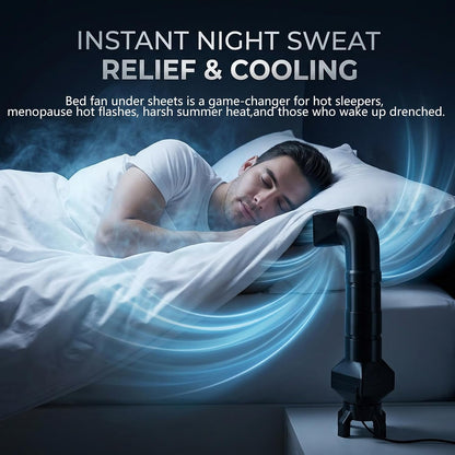 Bed Cooling System for Hot Sleepers,Under Sheets Bed Fan for Better Sleep