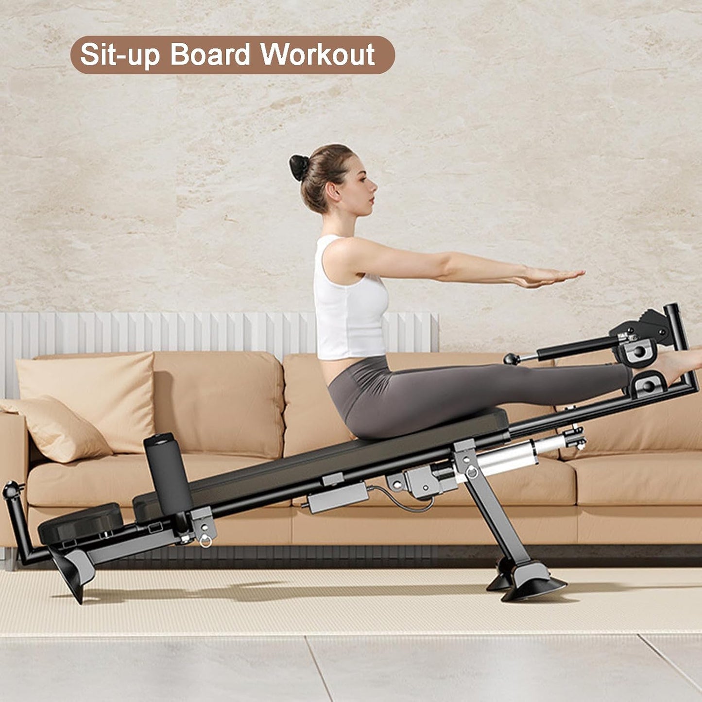 Alternative Inversion Traction Table, Back Stretcher Traction Table for Spine Stretching, Full Body Traction Machine Bed for Home (Black, Electric Large)