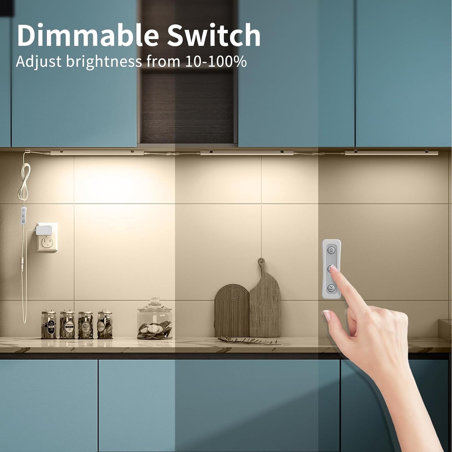 Motion Sensor Cabinet Lighting, 4500K Daylight, 3 Pack 12 inch Linkable