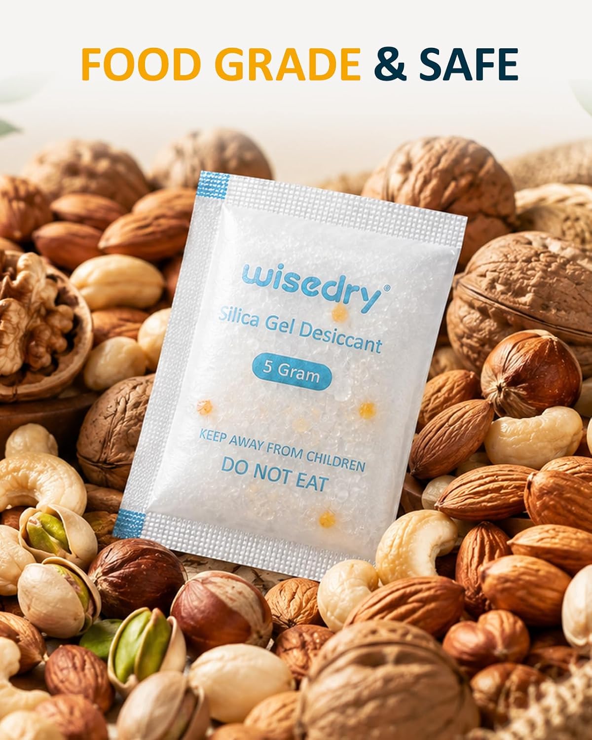 wisedry 2 x 500 Gram [2.2 lbs] Rechargeable Silica Gel Car Dehumidifier, Microwave Fast Reactivated Desiccant Packets Large for Gun Safe Closet Basement Garage Storage Moisture Absorber Bag Reusable