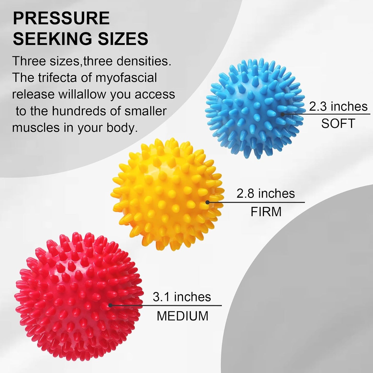 2PCS Firm Massage Lacrosse Balls for Myofascial Release, Muscle Knots, Trigger Point Therapy, Yoga Deep Tissue Massage, Foot Plantar Fasciitis, Muscle Soreness Massager Ball